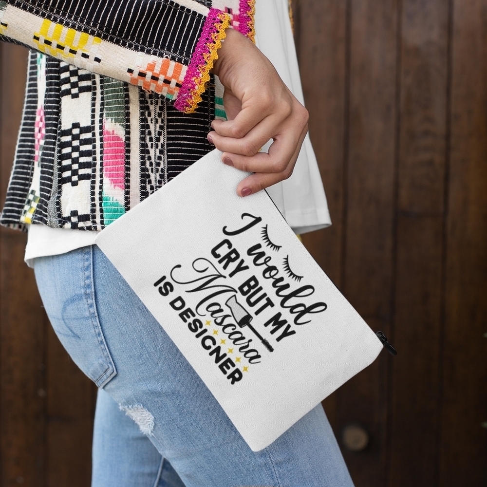 4. Zipper pouch for makeup cute and stylish